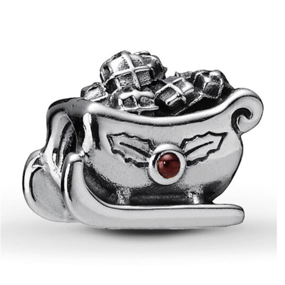 Retired Pandora Santa’s Sleigh Charm